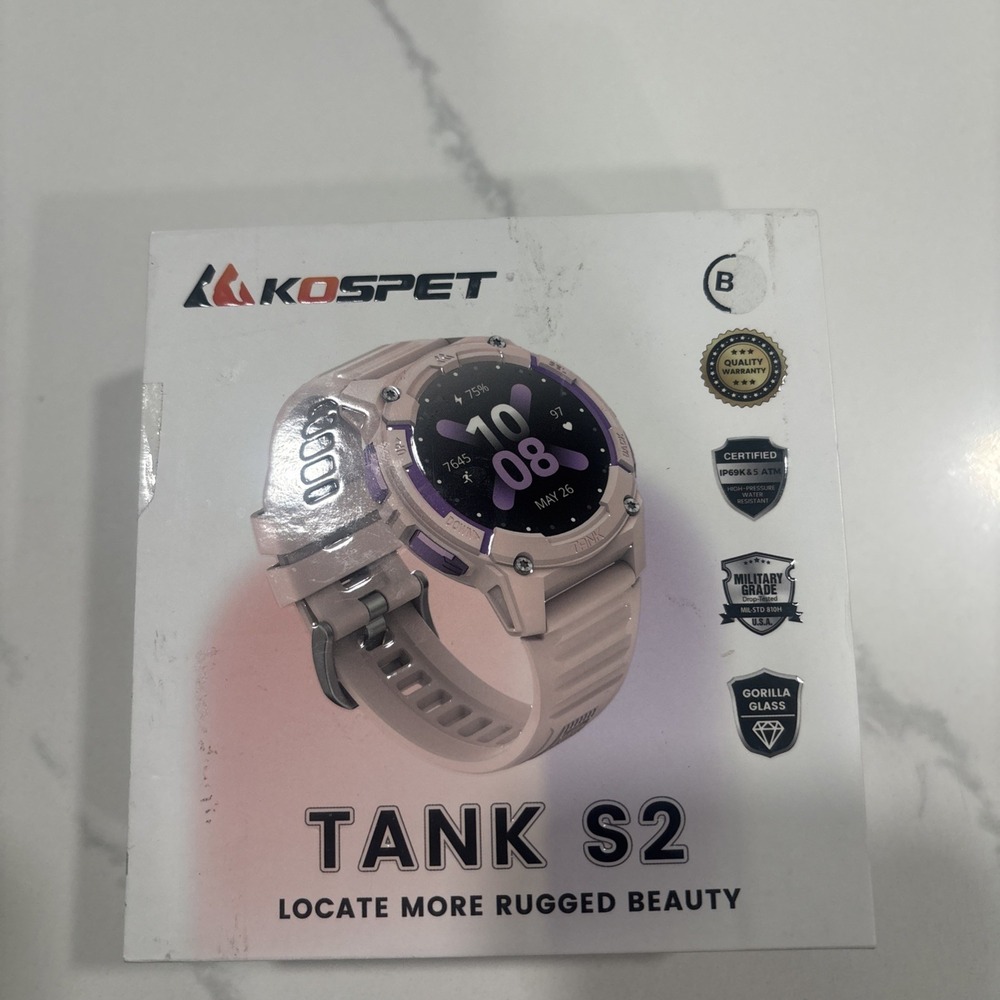 KOSPET TANK S2 GPS Smart Watch Women Waterproof 350mAh GPS & Running Watches NEW